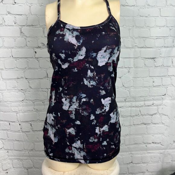 Lululemon Power Y Tank Sz 6 Static Blossom - Picture 1 of 7